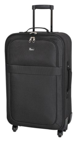 Go Explore Soft 4 Wheeled Medium Suitcase - Black.